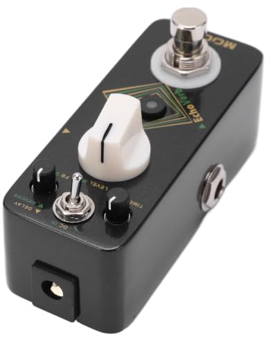 Stylebest Delay Reverb Pedal Mini Black Metal Effektpedal för Normala Prestationer 2 Effekter