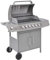 Festnight Barbecue Gas, BBQ Barbecue e Griglia a Gas 6+1 Fornelli Argento