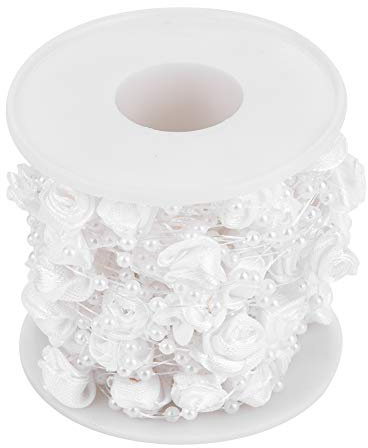 Rotolo di perle rosa, 10 m filo decorativo con perline artificiali per decorazioni matrimonio fai da te addobbi festa addobbi festa ghirlande fiori