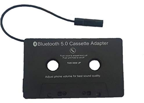 Hotaden Universal Bluetooth Car Cassette Transmitter Converter Button Controlling Car Audio Cassette Built-in Microphone Led Indicator