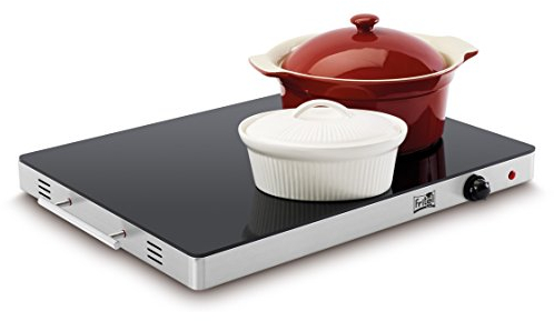 Fritel Plaque chauffante WT 2478 XXL - Grand réchauffeur d'aliments/Réchaud - 54 x 41 cm - 4,2 kg + 400 W