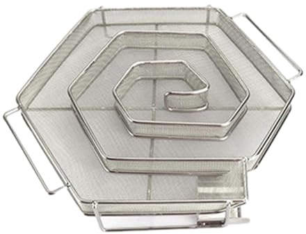 Kasmole Generatore di Fumo Freddo | Affumicatore Freddo Lunga Durata Vassoio per Labirinto per affumicatore Freddo Acciaio Inossidabile - per Carne, Pesce, Formaggio, affumicatura di Alimenti