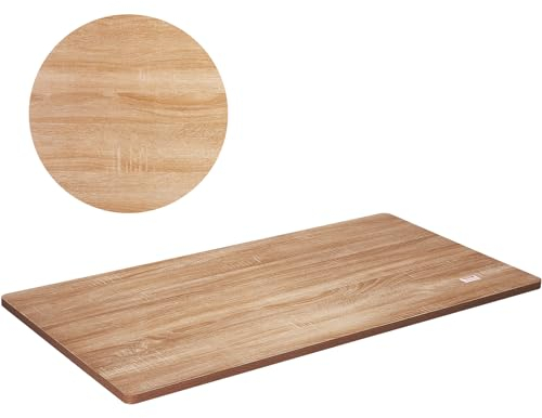 VEVOR Tablero de Madera de Mesa 160x80x2,5 cm Capacidad de Carga de 100 kg Tablero de Mesa Rectangular de Aglomerado para Escritorio Superficie de Mesa Encimera Mesa de Comedor, Hogar, Cocina, Oficina