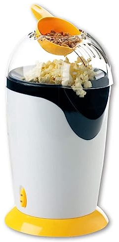 XCSCUK Machine à Pop-Corn électrique, Machine à Pop-Corn à Air Chaud avec Tasse à mesurer/Couvercle, adaptée aux cinémas et aux fêtes
