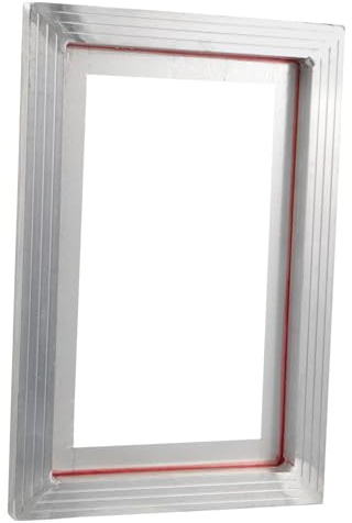 Operitacx Marco de Serigrafía Herramienta Duradera y Práctica 20x30cm de Aleación de Aluminio para Impresión en Telas y Bolsas para Bricolaje y Niños