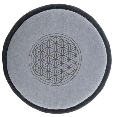 NKlaus 15cm Rundes Klangschalenkissen, dunkelgrau – Ideal für meditative Klänge, edel designt, bietet stabilen Halt für Klangschalen, sorgt für klare, harmonische Töne 16554