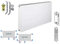 Planheizkörper Mittelanschluss Kompakt & Ventilheizkörper & Halter & Ventil NEU Typ 22 (Höhe x Breite) 500x600