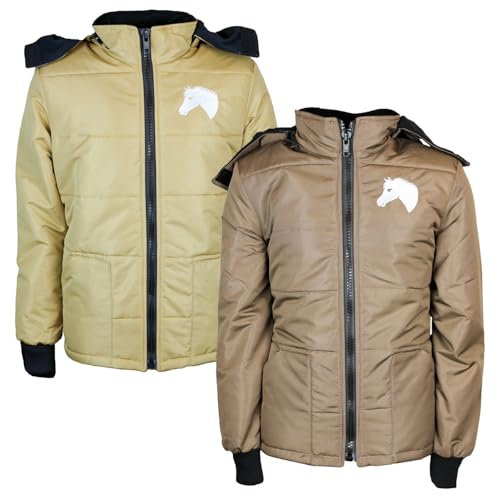 MS-Trachten Kinder Winter Reitjacke Winterjacke Mia Gold warm gefüttert (146/152)