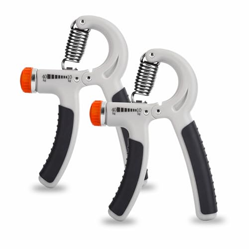 G4GADGET Hand Grip Strengthener 10-40kg 11-88 Lbs - Adjustable Resistance Hand Exerciser for Wrist Forearm & Finger Strength - Athletes Musicians Recovery