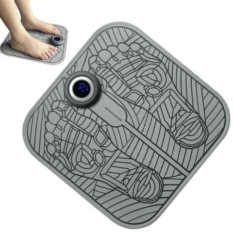 Macchina per massaggio ai piedi - Massaggiatore ricaricabile per piedi e polpacci, massaggiatore per piedi | Il cuscino per massaggio alle gambe include 8 modalità, 19 intensità, display intelligente