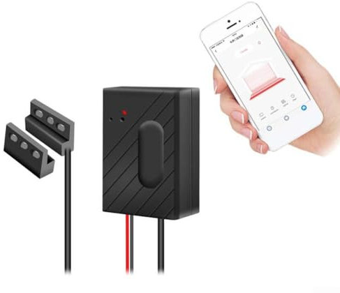Ouvre-porte de garage intelligent, contrôleur de porte de garage WiFi avec télécommande par application, compatible avec Alexa Voice, avec minuteur, fonction compte à rebours