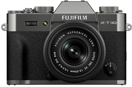 FUJIFILM X-T30 III Mirrorless Camera Body, with XC13-33mm Lens Kit, Charcoal Silver