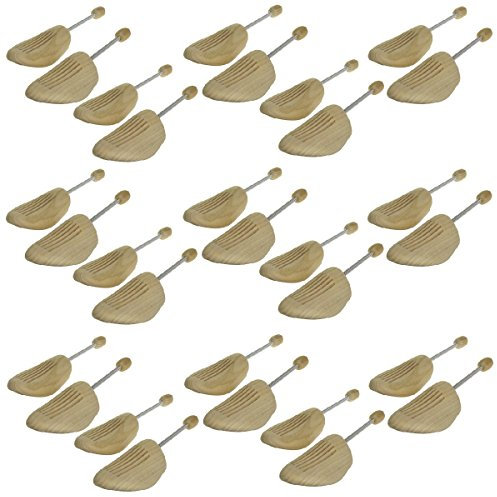 Sneakerprofi 15 Paar Holz Spiralfeder Schuhspanner AUS Echtholz von Gr. 36-48 Herren/Damen, Schuhspanner:44-45