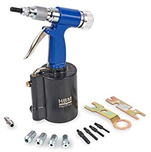 Pinza pneumatica professionale HBM per dadi per rivetti ciechi m4 - m10