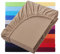 NatureMark Basic Boxspringbett & Wasserbett Spannbettlaken 200 x 220 cm - 40 cm Steghöhe - 200x220cm Spannbetttuch - 100% Baumwolle, Sand/Beige