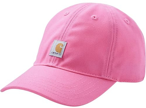 Carhartt Infant Signature Canvas Baseball Cap Hat, Pink Lemonade, Pink Lemonade