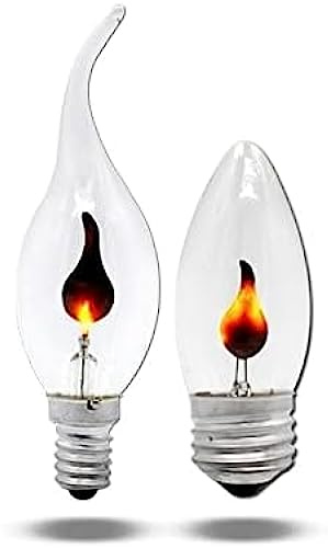 LED-lampor Lampor, 10 St Led Candle Light Flame Edison Bulb Flicker E14 E27 Fire Lighting Vintage 3W 220V Tail Retro Decor Energisparlampa,E14 Lång Svans,YUYANAIAI
