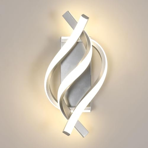 Comely Aplique pared Interior LED, 22W 2500LM Lámpara de Pared Moderna, Iluminación de Pared Interior para Salón, Dormitorio, Comedor, Pasillo, Blanco Natural 4500K