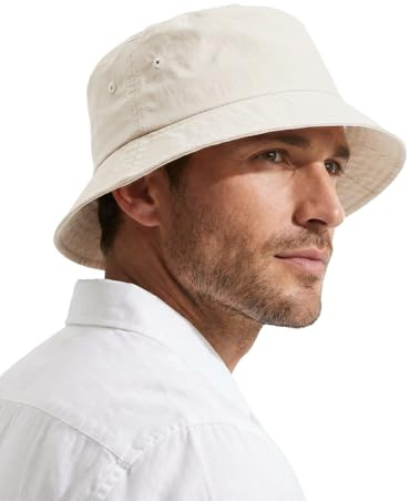 Zylioo Solhatt, överdimensionerad och snabbtorkande solhatt, vattenavvisande fiskarhatt, lätt sommarhatt med rem, resehatt, storlek XXL