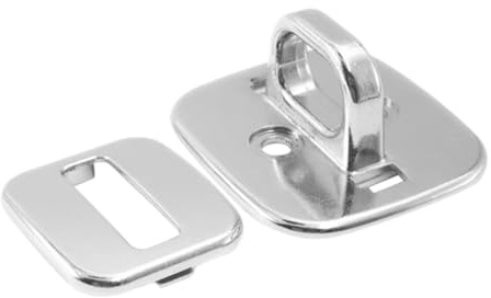 BELLIFFY Verrou de Sécurité Argenté en Alliage de Zinc pour Ordinateur Portable Plaque d'ancrage Fiable et Fonction Anti-vol pour Bureau et École