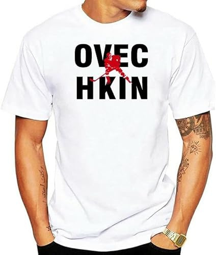 Ovechkin t Shirt Fan Wear Ice Hockeys Mens T-Shirt Tops tees Men's t-Shirt Casual Shirt T-Shirts & Hemden(X-Large)