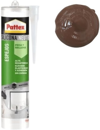 Neutral Silikon für Innen und Außen Braun - Dichtstoff für Fassaden und Fensteranwendungen - Glasversiegelung - elastisch und leicht zu verarbeiten- hohe Wasser- und UV Beständigkeit (1 x 280ml)