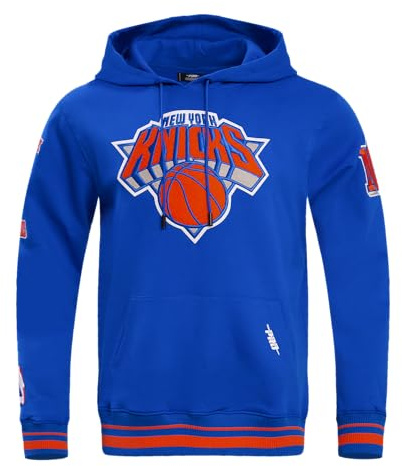Pro Standard herr NBA retro klassiker M Rib FLC Po huvtröja sweatshirt med huva, kungsblå/orange, 3XL, Kungsblå/orange, 3XL
