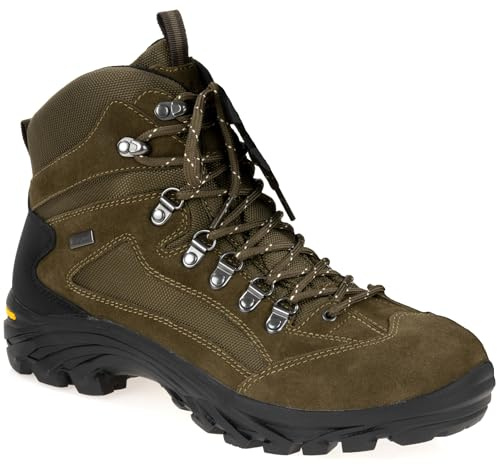 La Chasse® Leichter Pirschstiefel & Jagdstiefel Ancona oliv – Wasserdicht mit Membrane – Ideal für Trekking, Wandern & Outdoor (Oliv (Grün), EU Schuhgrößensystem, Erwachsene, Herren, Numerisch, M, 39)