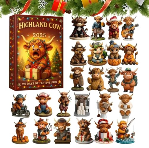 Calendario 'Avvento Di Natale – Scatola Per Il Conto Alla Rovescia Delle Festività Di 24 Giorni, Set Di Giocattoli A Ricaricabili, Organizzatore Di Regali Festivi Con Cassetti | Display D