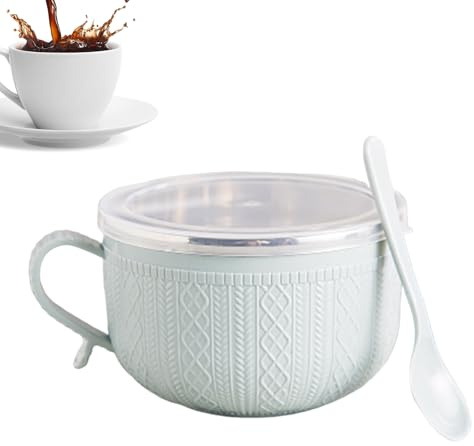 YRTUOP Taza para Sopa - Envases de 740ml y Tarros,Vajilla de Taza Grande para Sopa,Para Té, Navidad, Avena, Almuerzo, Fideos Y Sándwich