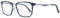 Police Unisex Blackbird Ti 2 Sunglasses, Blu Striato Lucido, 52