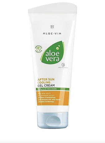 Aloe Vera Gel Cream After Sun | Sheasmör, återfuktande, lugnande och kylande, förlängd solbränna