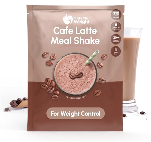 Shake That Weight 10 x dietshakes – café latte – måltidsersättningsplan för viktminskning – mycket låga kalorier – VLCD – hög protein, rik fiber
