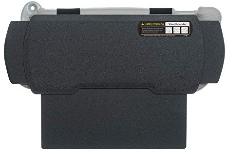 TFY Car Visor Extender Anti-Glare Sun Visor Extender Windshield and Side Window Sunshade and UV Rays Blocker - Black (1 Piece)