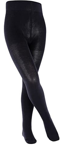 FALKE Unisex Kinder Strumpfhose Family K Ti nachhaltige Baumwolle dick einfarbig 1 Stück, Blau Darkmarine 6170, 170-176