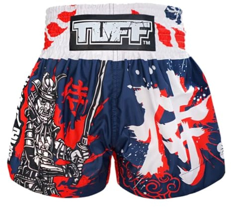 Tuff Sport Boxshorts Muay Thai para Hombre y Unisex, Azul, Talla S, Tradicional, MMA, kickboxen, Lucha, Fitness, Entrenamiento