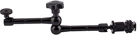 Brazo Mágico Articulado de Fricción Ajustable de Metal de 11 Pulgadas para Cámara DSLR/LCD/Monitor
