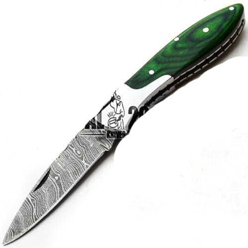 PAL 2000 KNIVES Couteau Pliant - Damas Acier Couteau de Poche Fait Main KNI-9792
