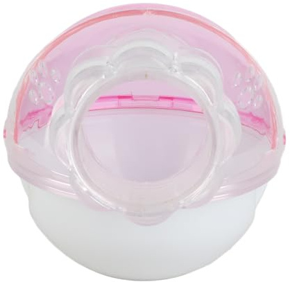 KIMISS Rueda de ejercicio para hámster, juguete pequeño para mascotas, 13cm color rosa, rueda giratoria para jaulas, accesorios para baño de roedores