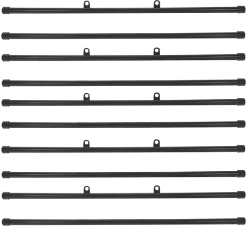 Gadpiparty Set 10 Pezzi Ganci per Poster in Plastica Abs Nero, Asta Appendiquadri 53 Cm Tasselli e Ganci, per Stampe, Poster, Tele e Arazzi, Accessori per Esposizione e Decorazione da Parete