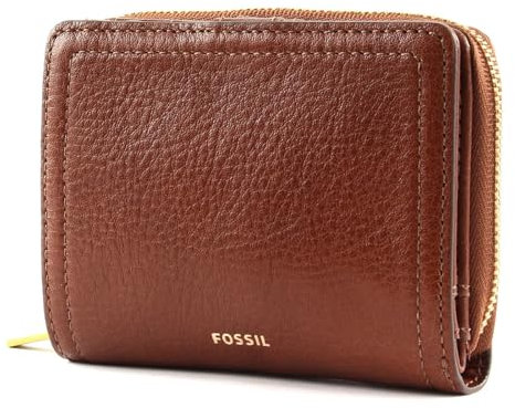 Fossil Geldbörse für Frauen Logan, Leder Multifunktion braun 11,1 cm L x 2,5 cm B x 8,9 cm H SL7923200