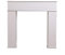Yaermei Moyle Living Room Fire Surround Wooden Mantelpiece Decorative Frame Hidden Storage Space White/Grey (white)