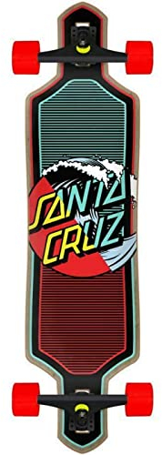 Santa Cruz Cruiser Skateboard Wave Dot Splice Drop Thru, 22,9 x 91,4 cm