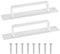 2 Pcs Poignée de Porte Blanches, 200mm Poignée de Porte de Grange Coulissante, Poignee de Porte Exterieur Interieur, Traction Poignée de Porte Coulissante pour Armoires Cuisines Garages Meubles
