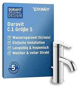 Duravit C11010 C.1 Washbasin Mixer tap, Chrome, S