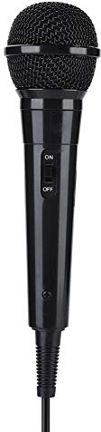 Goshyda Kabelgebundenes Mikrofon, tragbares Handmikrofon, Stereomikrofon für Karaoke(Black)