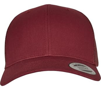 Flexfit 6606-RetroTrucker, Cappellino da Baseball Unisex - Adulto, Rosso (Cranberry), Taglia Unica