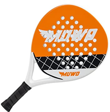 MUWO Sevilla Toledo Salamanca Bilbao Padelschläger für Padel-Tennis. Mit ultraweichem Eva-Kern, Fiberglas Rahmen und Einer Tragetasche, für Anfänger und erfahrene Spieler geeignet (Bilbao)