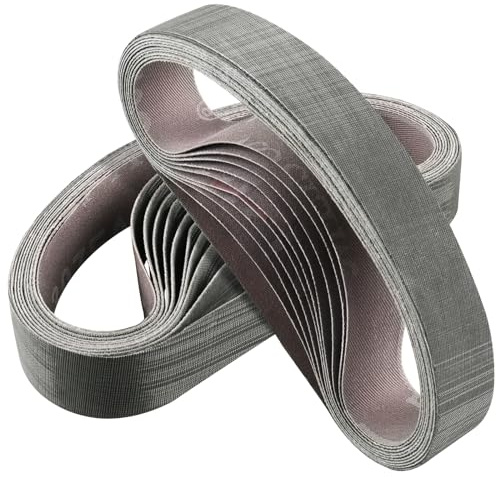 Sruhrak knivslipband 19 x 305 mm – 10 stycken 1 200 finkornig ersättning slipband set för Ken Onion Edition knivslipare