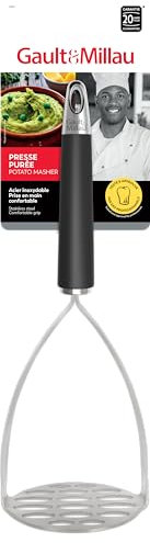 GAULT&MILLAU - Presse Purée Inox - Pour des purées onctueuses - Résistant et ergonomique - Lot de 1 presse purée
